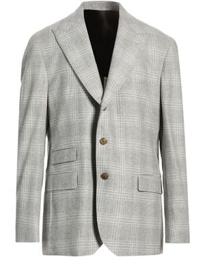 Eleventy Platinum Light Blazer Wool, Silk, Cashmere - Gray