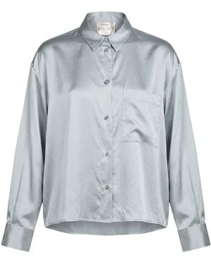 forte_forte Sky Shirt Silk, Elastane - Blue
