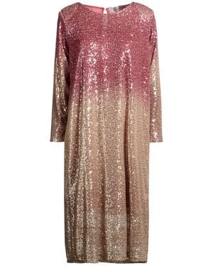 Shirtaporter Midi Dress Polyester - Pink