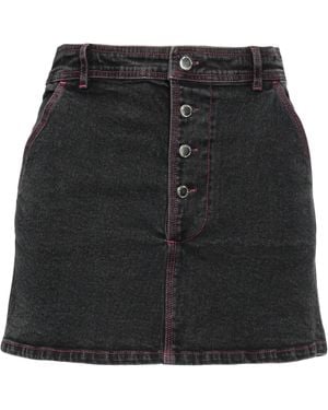 DES_PHEMMES Denim Skirt - Black