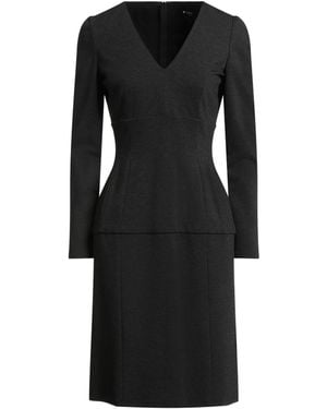 Paule Ka Charcoal Midi Dress Viscose, Polyamide, Elastane, Polyester - Black