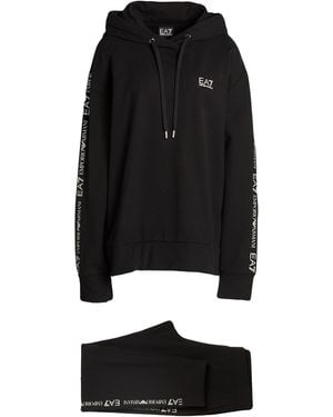 EA7 Tracksuit Cotton, Elastane - Black