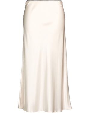 Roberto Collina Maxi Skirt Silk, Elastane - Natural