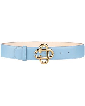 CASABLANCA Sky Belt Soft Leather, Metal - Blue