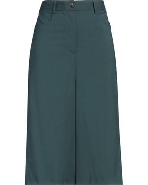Grifoni Emerald Wool-Blend Culottes - Green