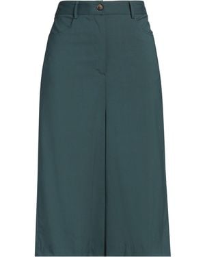 Grifoni Emerald Wool-Blend Culottes - Green