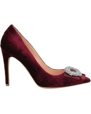 Rupert Sanderson Burgundy Court Shoes Leather - Purple