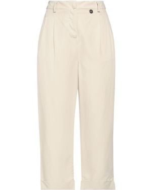 CafeNoir Pants Viscose, Linen - White