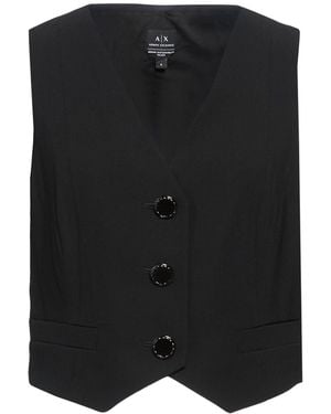 ARMANI EXCHANGE Tailored Vest Polyester - Black