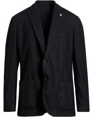 Luigi Bianchi Blazer Wool, Polyester, Cashmere - Black