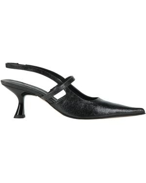 Zinda Court Shoes Leather - Black