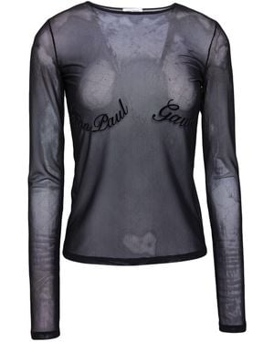 Jean Paul Gaultier Top Polyamide, Elastane - Blue