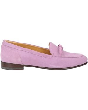 Testoni Lilac Loafers Leather - Pink