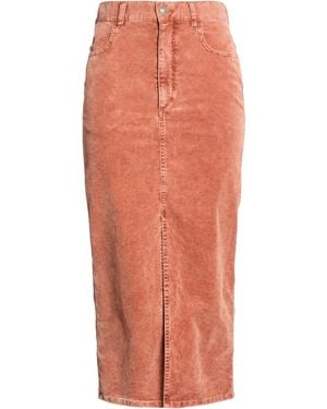 Isabel Marant Midi Skirt Cotton, Elastane - Orange