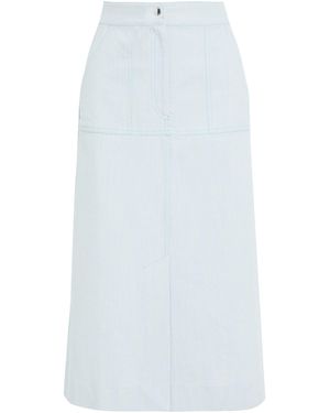 Iris & Ink Jupe en jean - Blanc