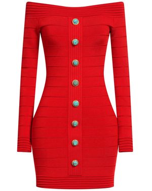 Balmain Mini Dress - Red