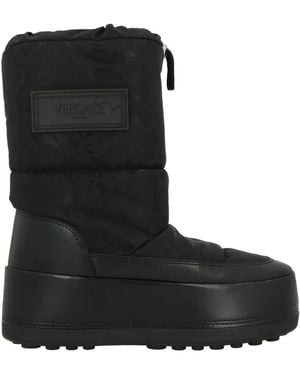 Versace Ankle Boots Textile Fibers, Synthetic Material - Black
