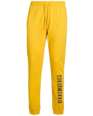 Bikkembergs Trousers Cotton, Elastane - Yellow