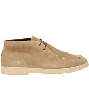 Luigi Borrelli Napoli Khaki Ankle Boots Leather - Brown