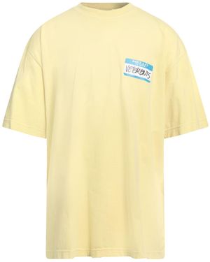 Vetements T-shirt - Yellow