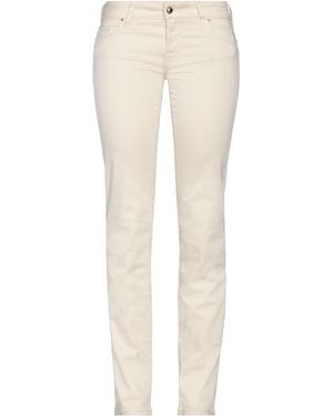 Jacob Cohen Ivory Trousers Lyocell, Cotton, Elastane - White