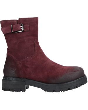 Riccardo Cartillone Ankle Boots Leather - Purple