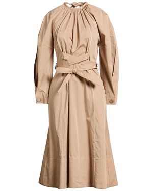 Eudon Choi Sand Midi Dress Cotton - Natural