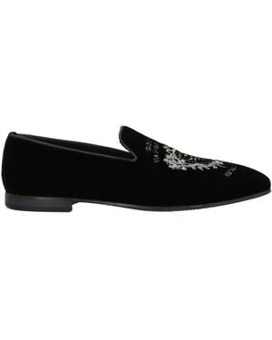 Giovanni Conti Loafers Textile Fibres - Black