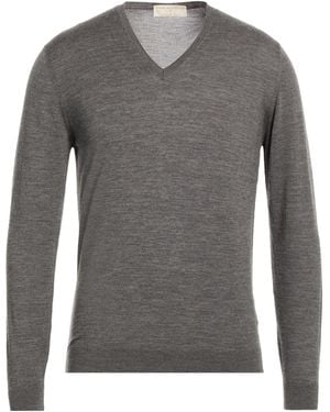 FILIPPO DE LAURENTIIS Sweater Super 180S Wool - Gray