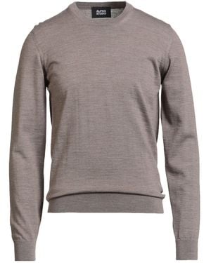 Alpha Studio Jumper Merino Wool - Grey