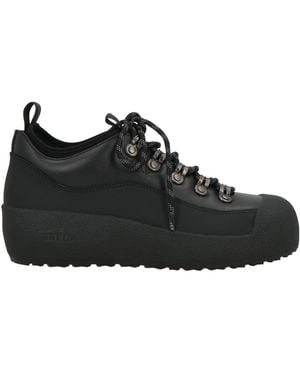 Bally Ankle Boots Calfskin, Textile Fibers - Black