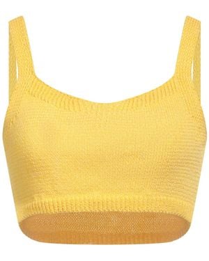 Liu Jo Better Top Polyester, Cotton - Yellow