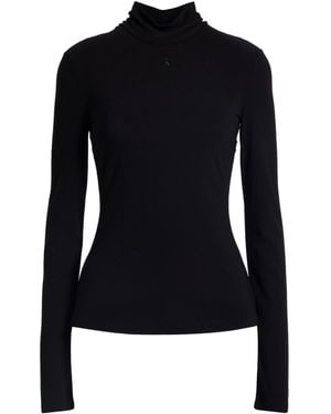 Patrizia Pepe T-Shirt Polyester, Elastane - Black