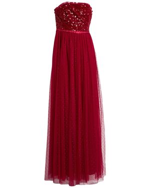 Needle & Thread Brick Maxi Dress Recycled Polyester - Red