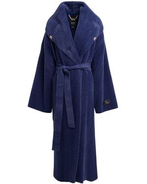 Elisabetta Franchi Shearling & Teddy - Blue