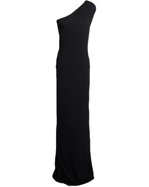 Semicouture Maxi Dress Viscose, Polyamide - Black