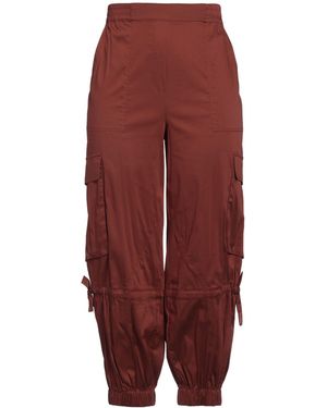 Semicouture Trousers Cotton, Polyamide, Elastane - Red