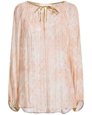8pm Blush Top Viscose, Metallic Fibre - Pink