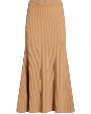 Twinset Sand Midi Skirt Wool, Cashmere - Brown
