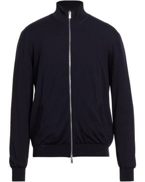 Fedeli Midnight Cardigan Virgin Wool - Blue