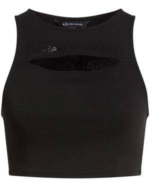 ARMANI EXCHANGE Top Cotton, Polyester, Elastane - Black