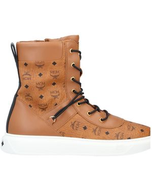 MCM Ankle Boots Soft Leather - Brown