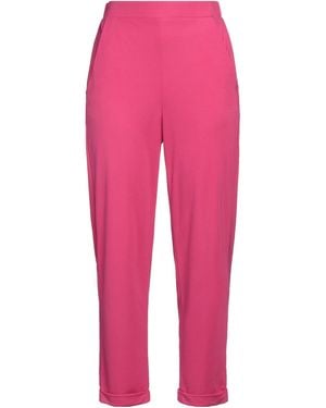 19.70 Nineteen Seventy Fuchsia Pants Viscose, Polyamide, Elastane - Pink