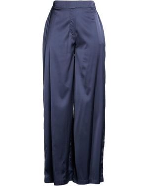 Gran Sasso Midnight Trousers Viscose, Silk, Elastane - Blue