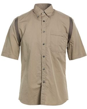 Ferragamo Khaki Shirt Cotton, Silk - White