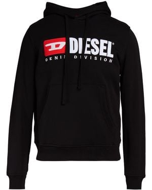 DIESEL Sweatshirt Cotton, Elastane - Black