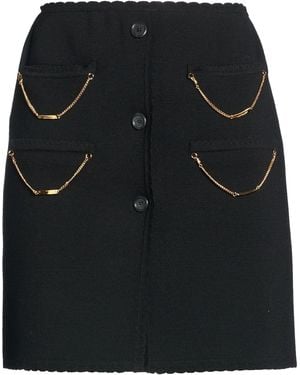 Moschino Mini Skirt Virgin Wool - Black