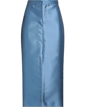 THE M.. Sky Midi Skirt Polyester - Blue