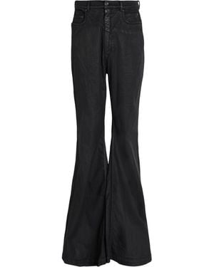 Rick Owens Jeans Cotton, Elastomultiester, Rubber - Black