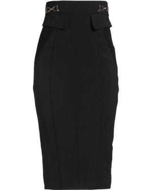 Elisabetta Franchi Midi Skirt - Black